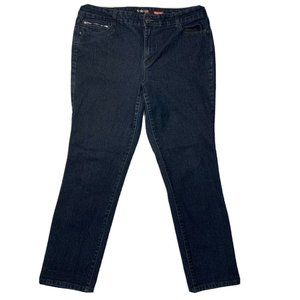 Style & Co. Women's Straight Leg Jeans, Size 18, Medium Blue, Pocket Designs